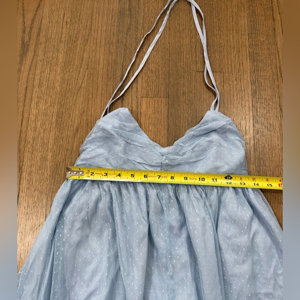 NEW Hello Molly Feature Me Tulle Midi Dress-Size XL or US 10- Baby Blue - Picture 11 of 15